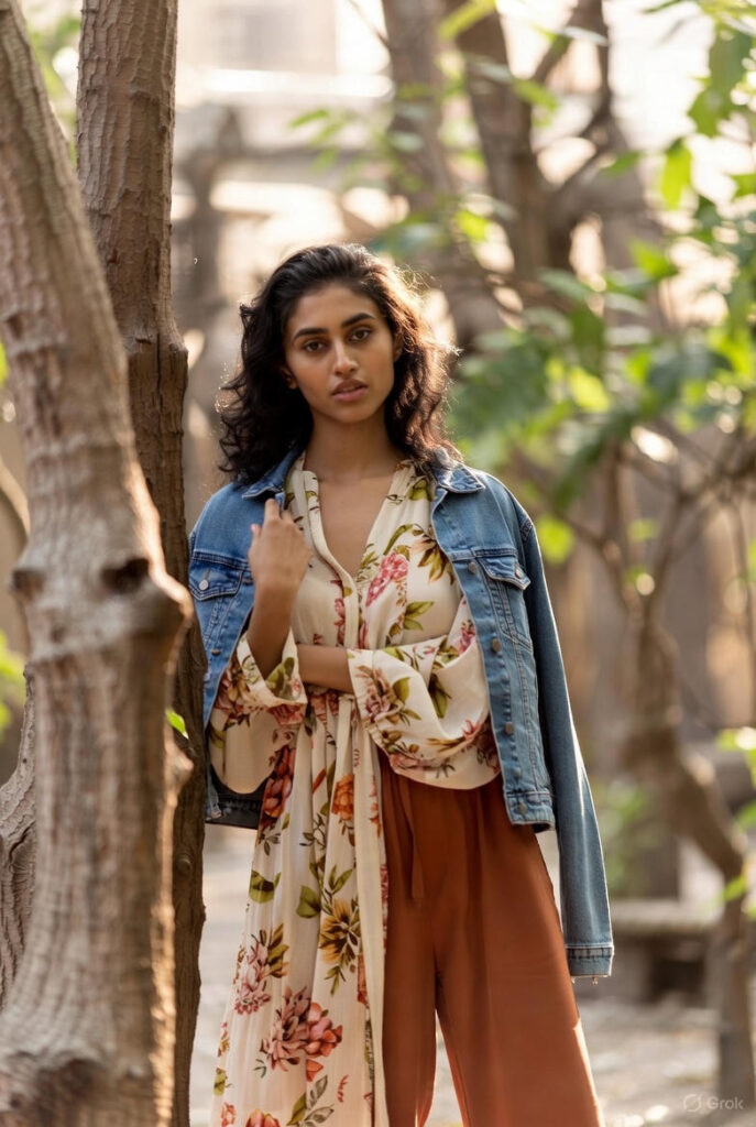 gaya vintage kekinian 2025 outfit aesthetic blazer oversized mom jeans cardigan baguette