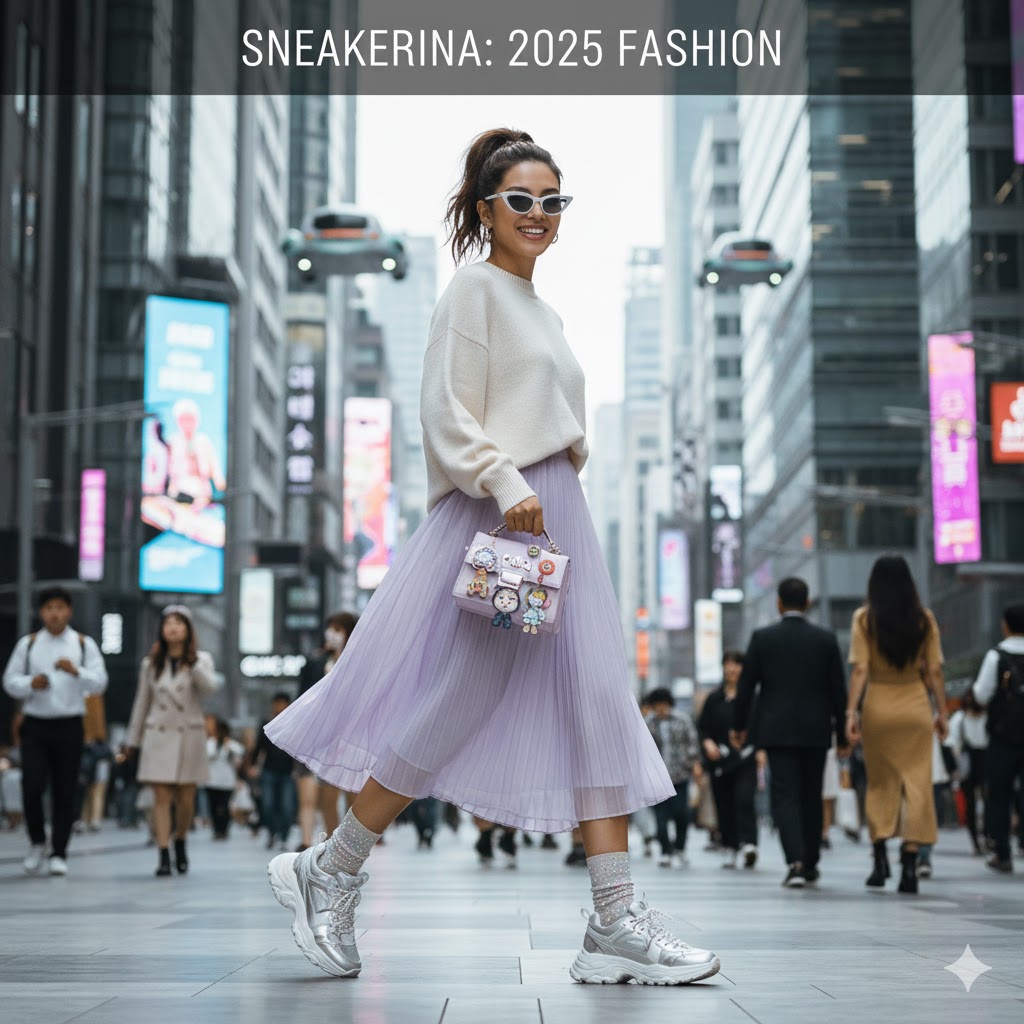 Sneakerina Menyatukan Kenyamanan Sporty dan Estetika Feminin di Era 2025