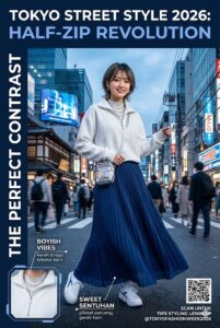 Half-Zip Tops Primadona Fashion Jepang 2026